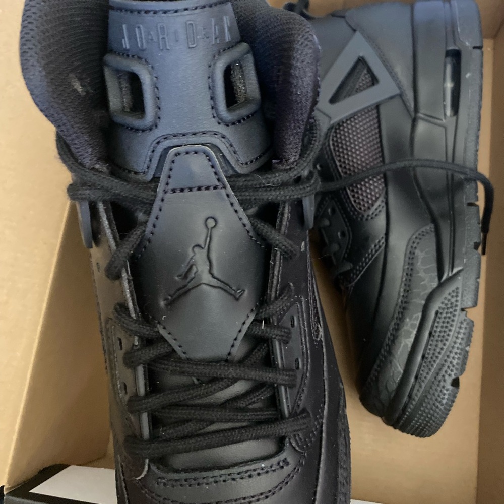 NEW IN BOX Jordan Black Sneakers Athletic Style